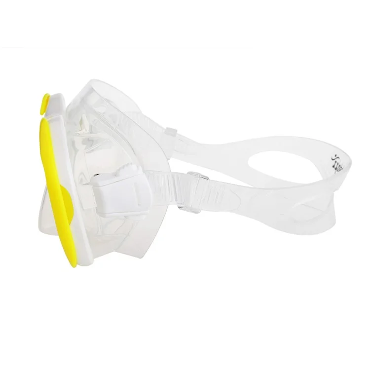 COPOZZ Swimming Goggles Silicone Anti-fog Men Women Snorkel Glasses (MSK4260) - Yellow