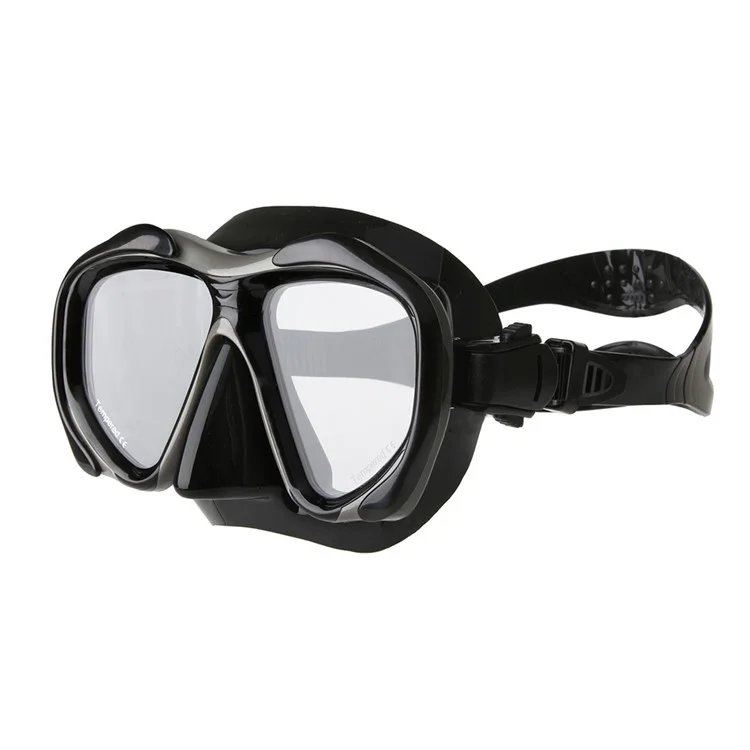 COPOZZ Anti-fog Diving Snorkeling Googles with Myopic Lens MSK4260 - Black / 200 Degrees