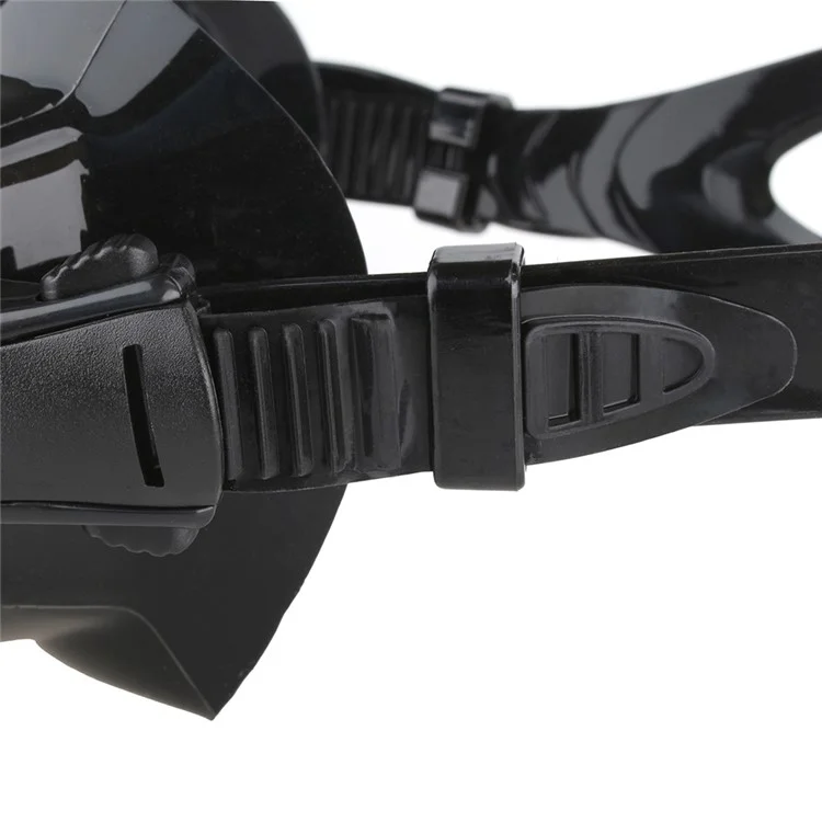 COPOZZ Anti-fog Diving Snorkeling Googles with Myopic Lens MSK4260 - Black / 200 Degrees