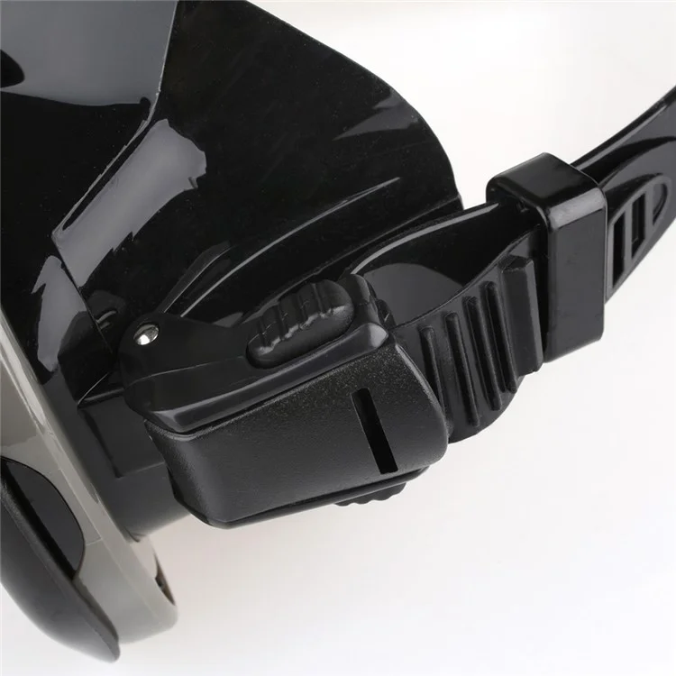 COPOZZ Anti-fog Diving Snorkeling Googles with Myopic Lens MSK4260 - Black / 200 Degrees