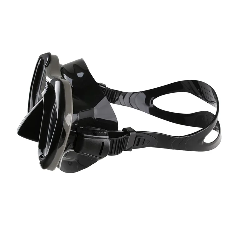 COPOZZ Anti-fog Diving Snorkeling Googles with Myopic Lens MSK4260 - Black / 200 Degrees
