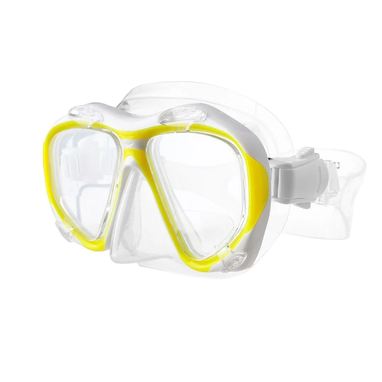 COPOZZ Anti-fog Diving Snorkeling Googles with Myopic Lens MSK4260 - Yellow / 300 Degrees