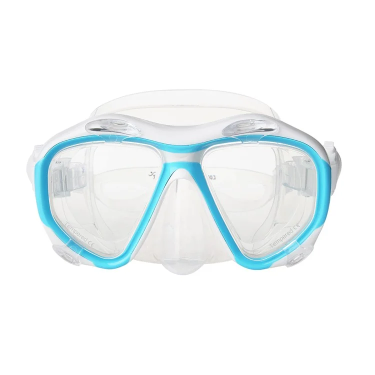 COPOZZ Anti-fog Diving Snorkeling Googles with Myopic Lens MSK4260 - Blue / 400 Degrees