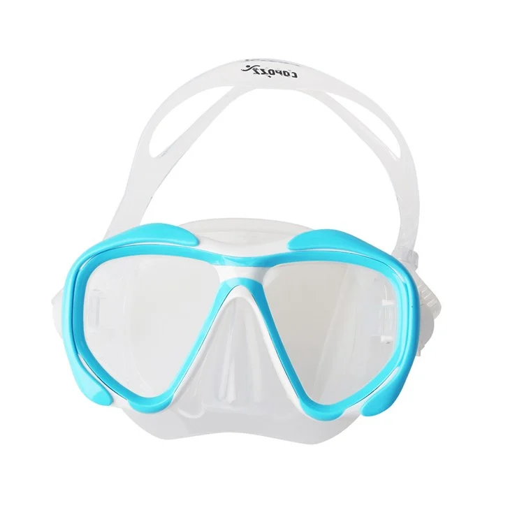 COPOZZ Anti-fog Diving Snorkeling Googles with Myopic Lens MSK4260 - Blue / 400 Degrees