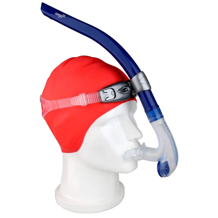 COPOZZ Swimming Diving Snorkel Breathing Tube with Silicon Mouthpiece SK4300 - Blue