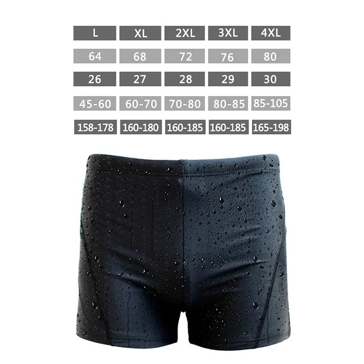 COPOZZ Quick-dry Ventilative Man Swimming Boxers Pants - L