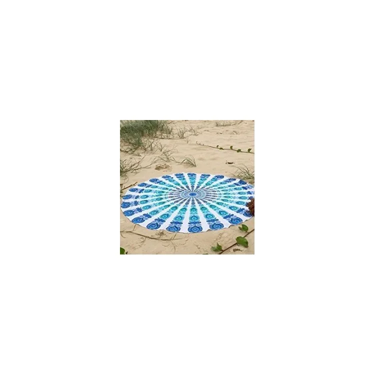 Mandala Chiffon Roundie Scarf Beach Throw Towel Tablecloth 150cm - Style C