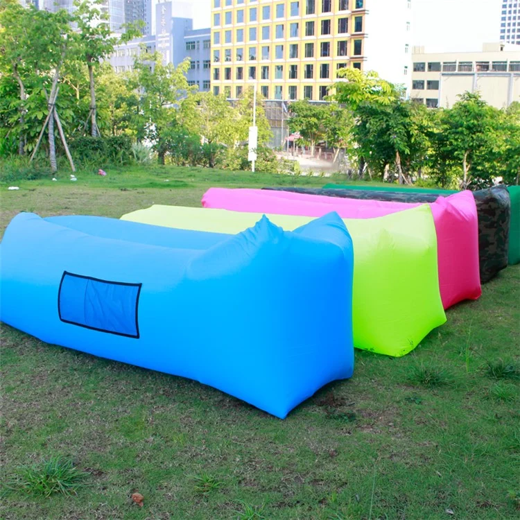 GOLDEN TAI Side Pocket Air Inflation Sofa Couch Bag Square Side for Beach Camping Rest - Purple