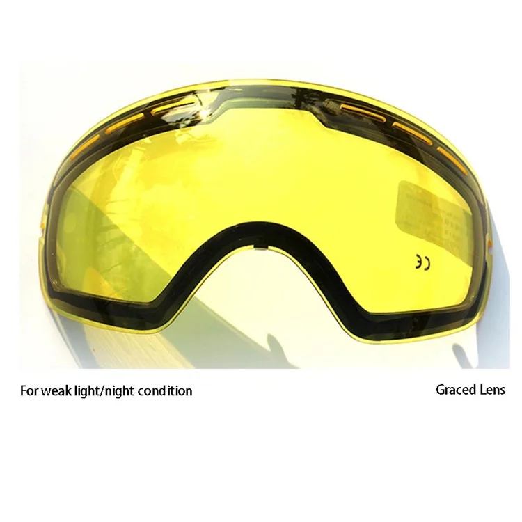 COPOZZ 4-lens Goggles Set Skate Ski Goggles Anti-Fog Double Lens Colored UV Glasses with Detachable Lens - Pink