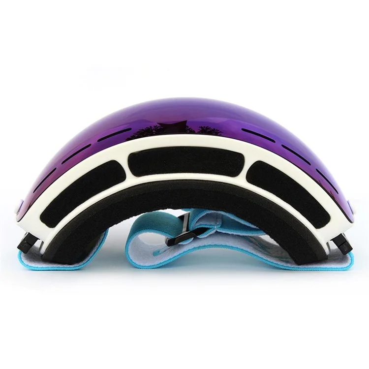 COPOZZ Snowmobile Snowboard Skate Ski Anti-Fog Goggles Set with 4 Lens - White