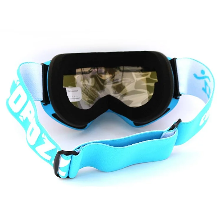 COPOZZ Snowmobile Snowboard Skate Ski Anti-Fog Goggles Set with 4 Lens - White