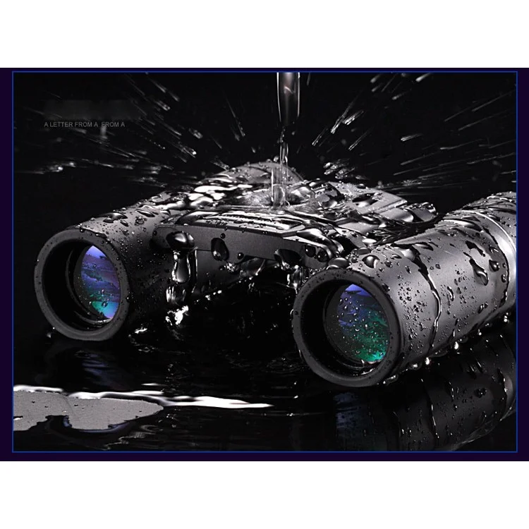 QANLIIY 20X22 Mini HD Binoculars Portable BAK-4 Prism Telescope Spotting Scope - Black