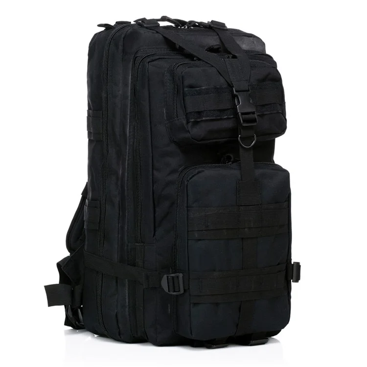 Multi-layer 45L Outdoor Travelling Hiking Camping Backpack Shoulder Bag - Black