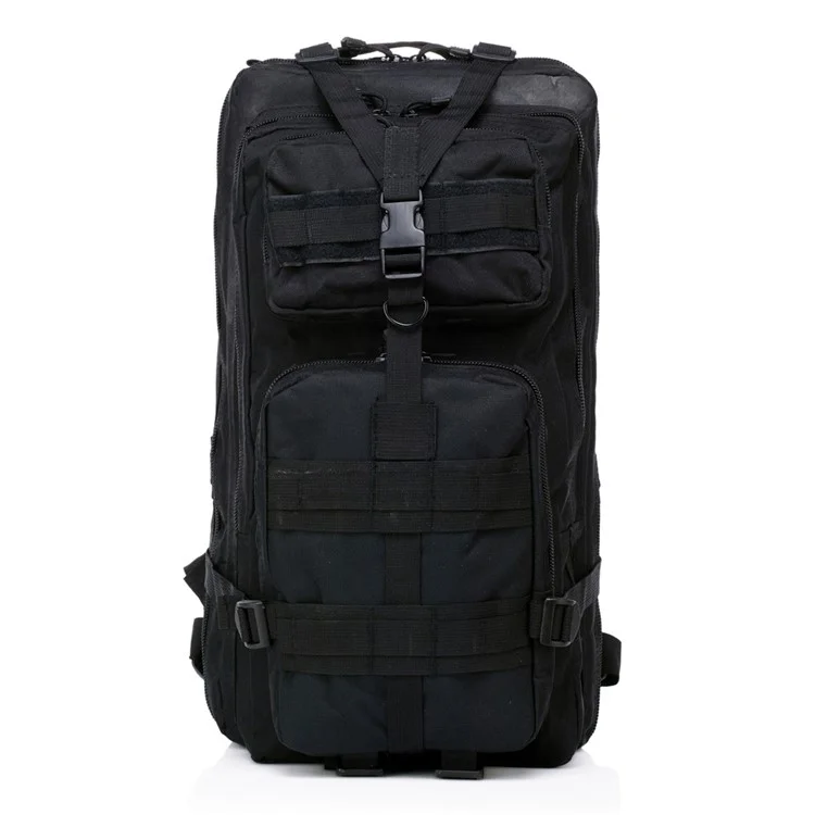 Multi-layer 45L Outdoor Travelling Hiking Camping Backpack Shoulder Bag - Black