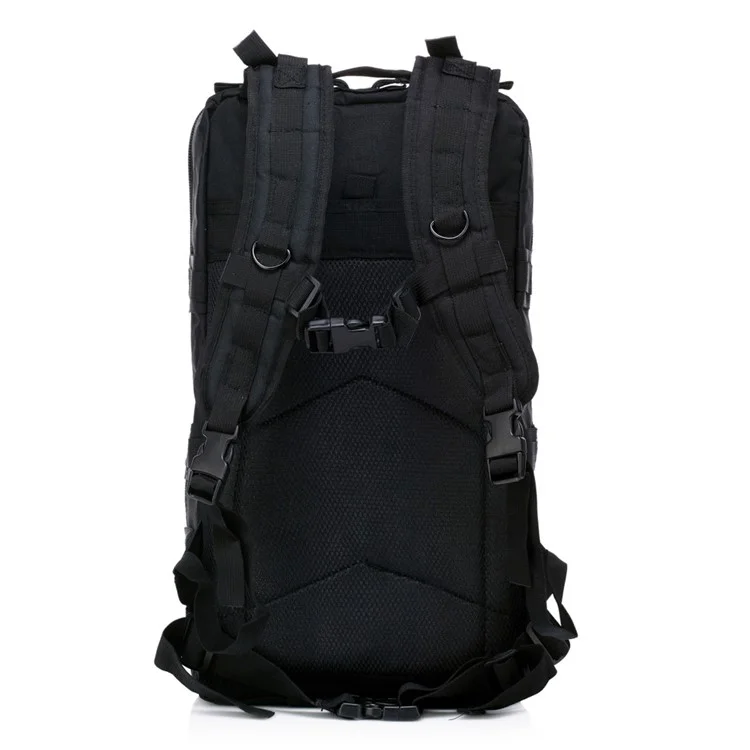 Multi-layer 45L Outdoor Travelling Hiking Camping Backpack Shoulder Bag - Black
