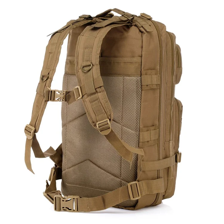 Multi-layer 45L Outdoor Travelling Hiking Camping Backpack Shoulder Bag - Brown