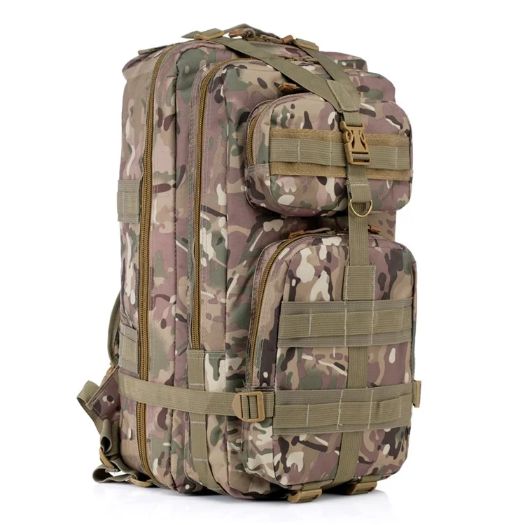 Multi-layer 45L Outdoor Travelling Hiking Camping Backpack Shoulder Bag - Forest Camouflage