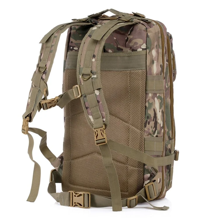 Multi-layer 45L Outdoor Travelling Hiking Camping Backpack Shoulder Bag - Forest Camouflage