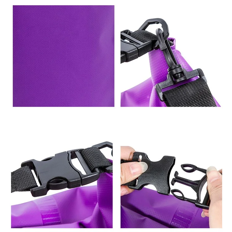 10L Waterproof Dry Bag for Outdoor Rafting Swimming Floating - Black