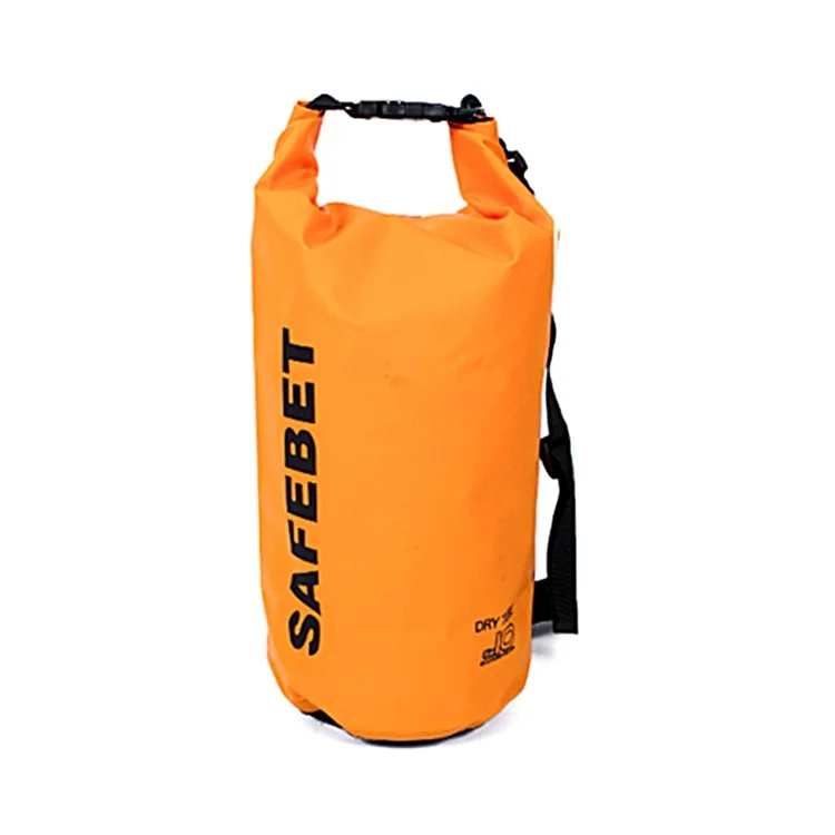10L Waterproof Dry Bag for Outdoor Rafting Swimming Floating - Orange