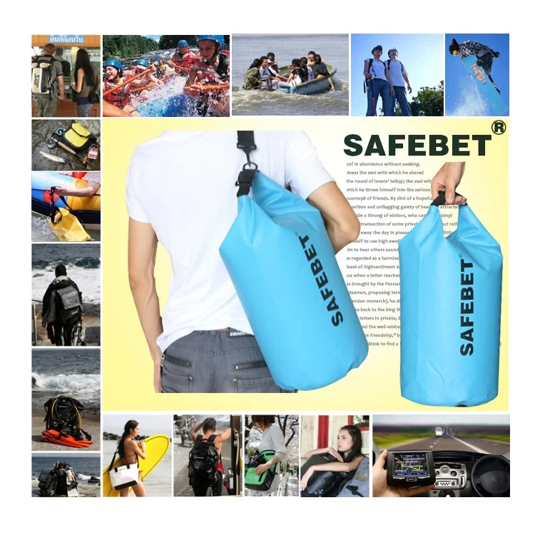 10L Waterproof Dry Bag for Outdoor Rafting Swimming Floating - Orange