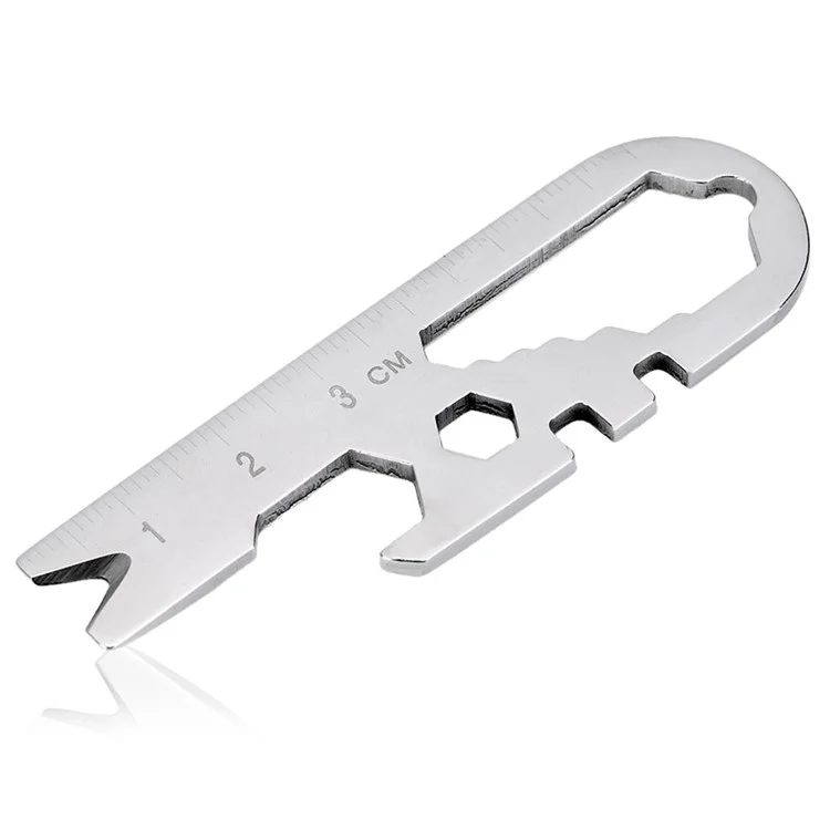 Stainless Steel Pocket Card Style Multifunctional EDC Tool Crowbar Wrench Bottle Opener Screwdriver