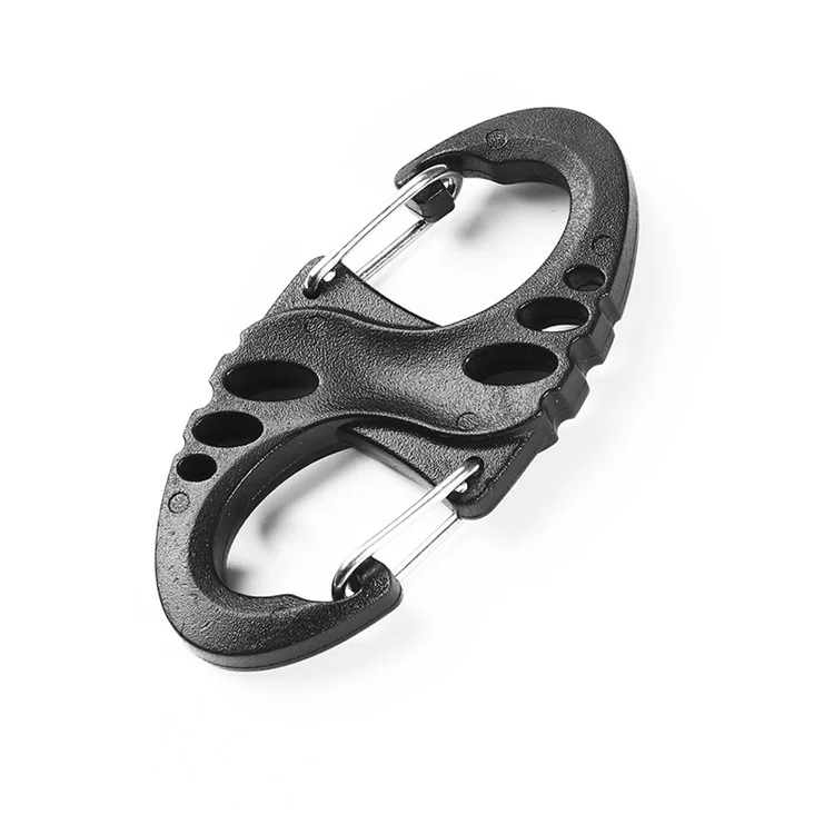AOTU AT7620 S Shape Key Bag Spring Hanging Buckle Hanging Hook Clasps S-biner