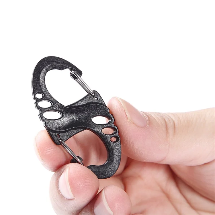 AOTU AT7620 S Shape Key Bag Spring Hanging Buckle Hanging Hook Clasps S-biner