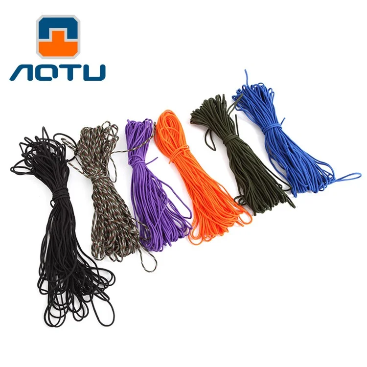 AOTU AT6726 Outdoor 4mm Diameter Training Hiking Accessories Safety Cord Rope Polyester Rope - Black