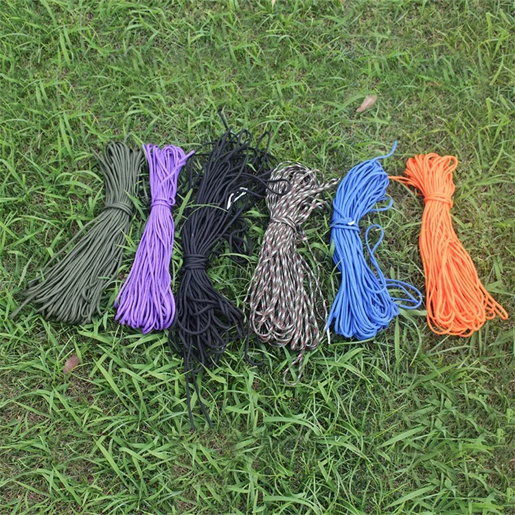 AOTU AT6726 Outdoor 4mm Diameter Training Hiking Accessories Safety Cord Rope Polyester Rope - Black