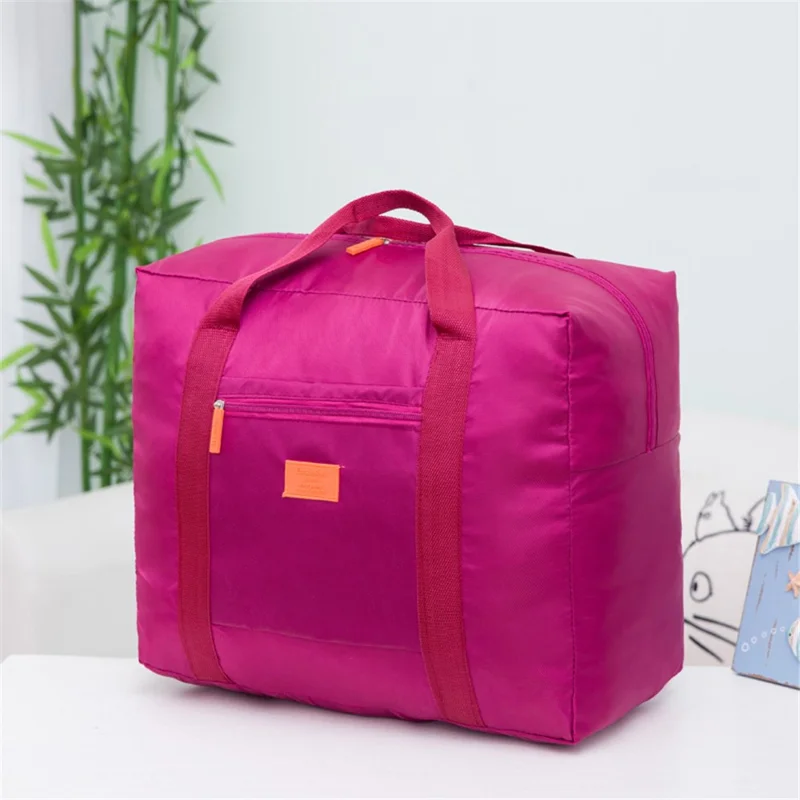 AUTO AT6912 Outdoors Travel Jacquard Storage Bag Luggage Organizer - Rose