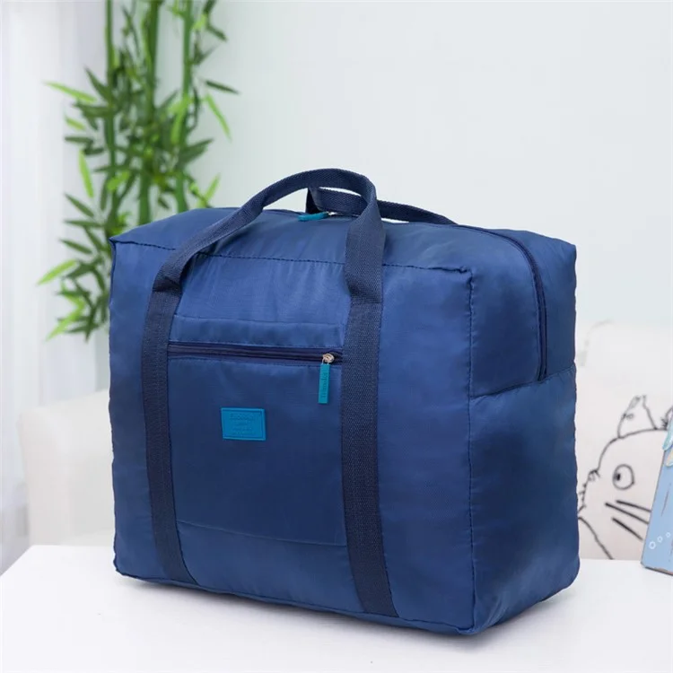 AUTO AT6912 Multi-fonctionnel Jacquard Organisateurs de voyage Sac de rangement Bagage - Bleu foncé