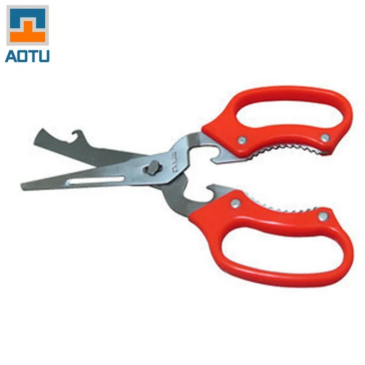 AOTU AT6339 Multi-function Kitchen Scissors Nut Cracker Bottle Opener