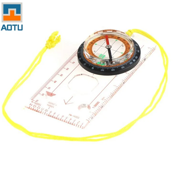 AOTU Multi-function Compass with Scale Ruler for Adventure and Outdoor Sports