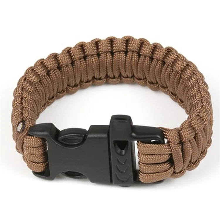 AOTU AT9001 Outdoor Emergency Paracord Rope Bracelet - Brown