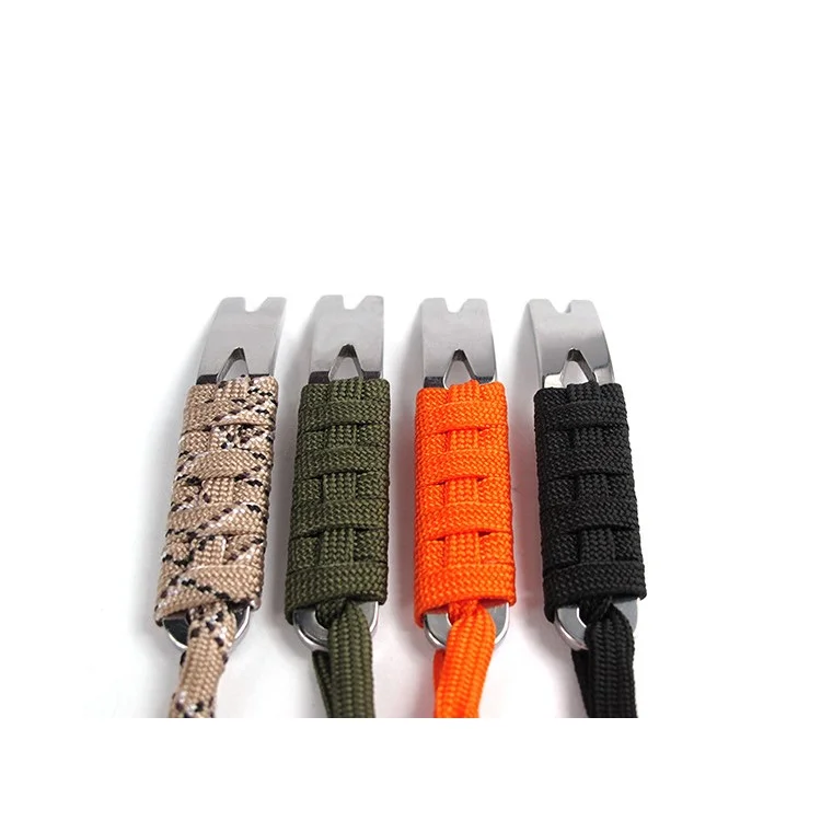 AOTU Portable Stainless Steel Crowbar Pry Bar Keychain Survival Kit (1 Piece)