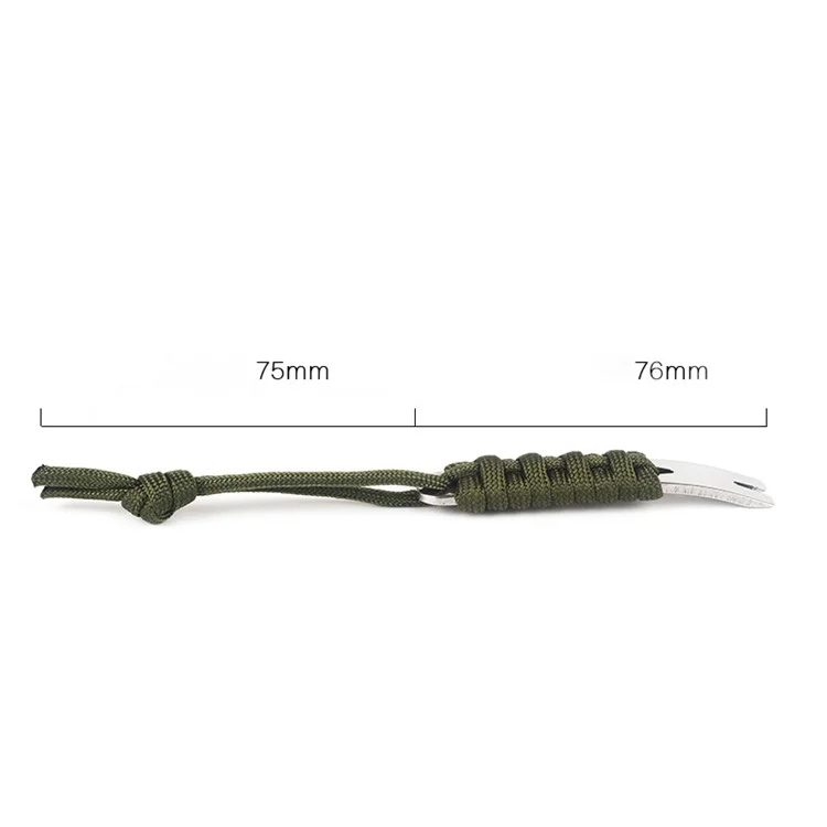 AOTU Portable Stainless Steel Crowbar Pry Bar Keychain Survival Kit (1 Piece)