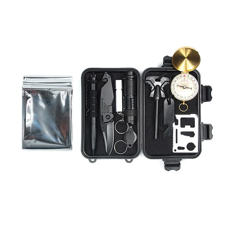 Outdoor Emergency SOS Survive Tool Survival Gear Kit for Wilderness /Trip / Cars / Hiking / Camping