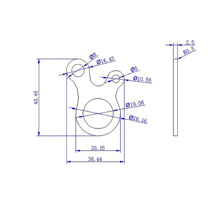 2 Pcs / Set Aotu 3 Trous Grimpant Mousqueton Survie Boucle Encadile Outil Polyvalent