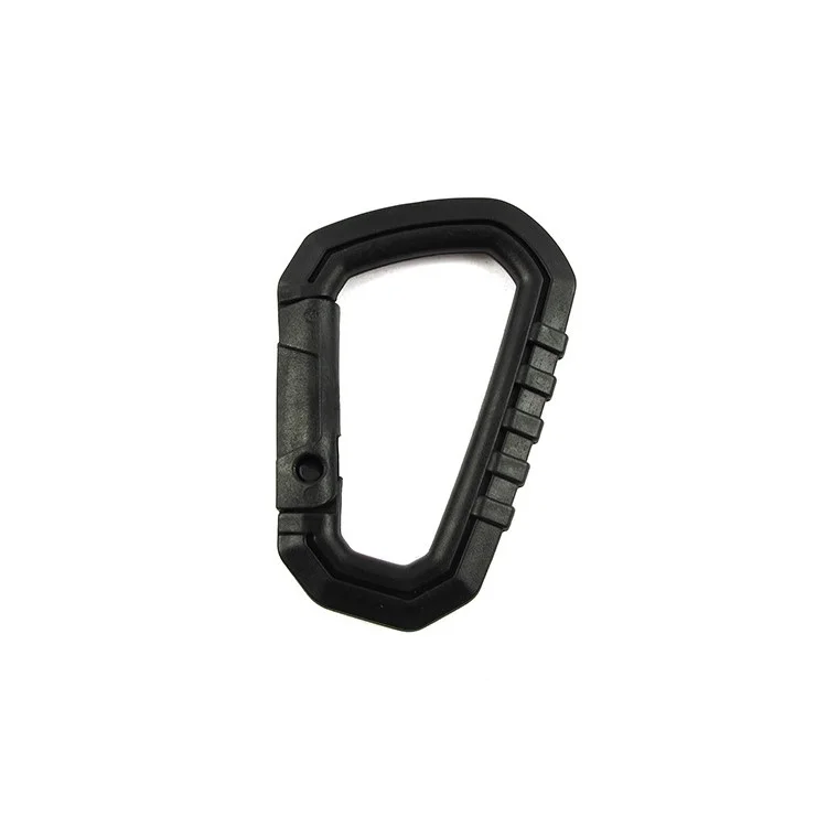 4 Pezzi Aotu D-shape Hard Plash Plasp Clip PVC Carabiner a Scatto a Scatto Per Campeggio Escursionistico Ogni Giorno in Uso