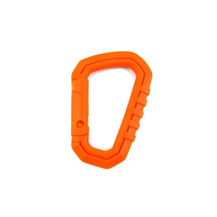 4 Pcs AOTU D-Shape Hard Plastic Carabiner Clip PVC Spring Snap Hook Carabiner Pour la Randonnée en Camping