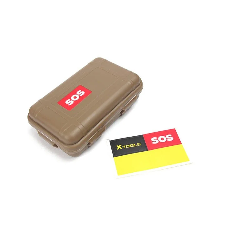 AOTU Outdoor Adventure Kit Plastik wasserdichter luftdichter Überlebensfall Container EDC Aufbewahrungsbox - Zufällige Farbe