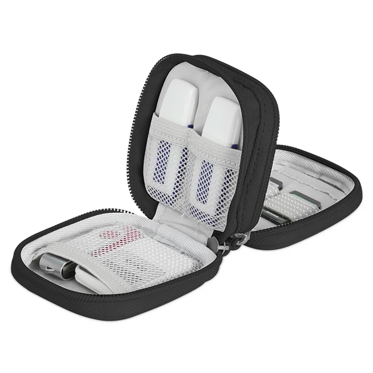 BUBM DIS-S Multi-function Electronics Storage Bag for Cable/U-disk etc - S / Black