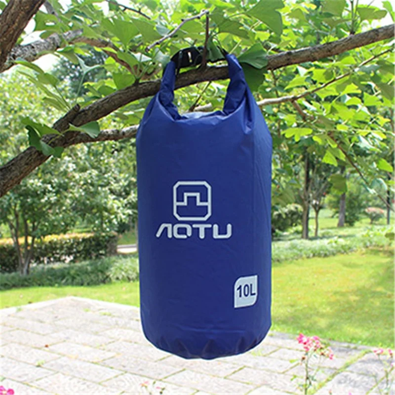 AOTU AT6613 10L Bucket Shape Outdoor Waterproof Swimming Pouch Bag - Blue