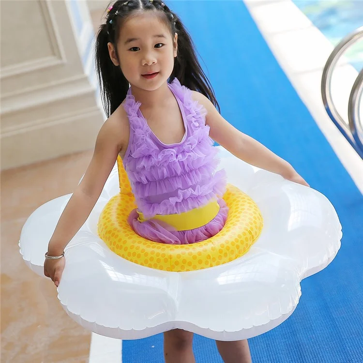Flower - Flower and Crab Pattern Inflatable Swimming Float Pool Swimming Toy for Children
