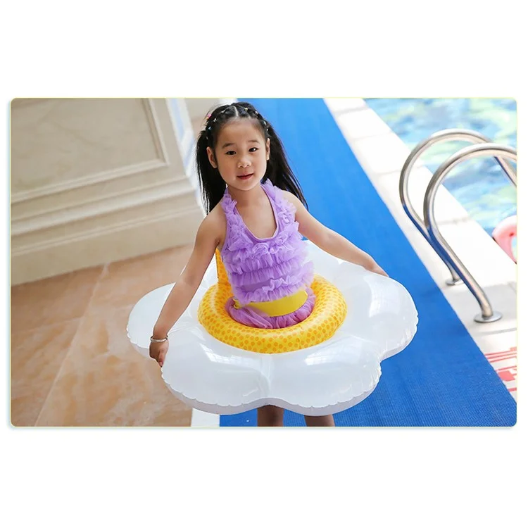 Flower - Flower and Crab Pattern Inflatable Swimming Float Pool Swimming Toy for Children