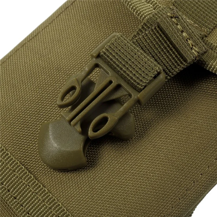 Pack Pack Molle Molle 1000d Nylon Outdoor Pouch Pouch Para Iphone 6 Plus/Samsung S7, Etc. - Caqui