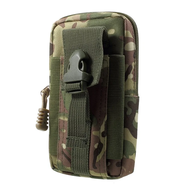 Waist Pack EDC Utility Gadget Bag with Cell Phone Holster Outdoor Tactical Pouch - Army Green Camouflage