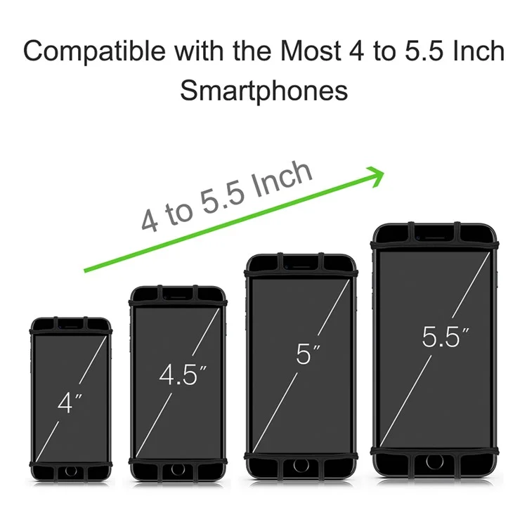 Support de téléphone portable rotatif à 180 degrés pour cyclisme sportif, course à pied - Noir