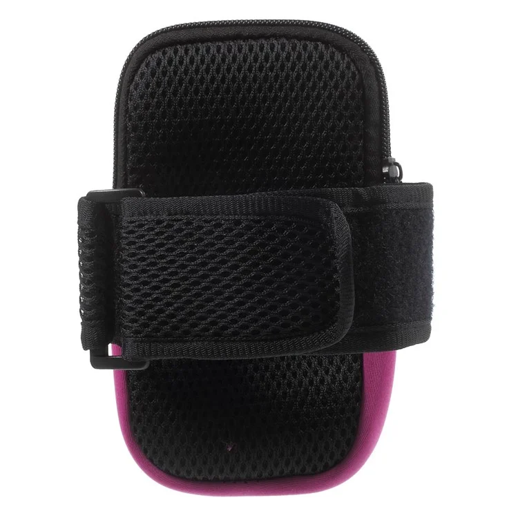 5.5-inch Neoprene Double Pockets Sport Armband Pouch Bag for iPhone 7 Plus/ 6s Plus/Samsung S7, Size: 17.5 x 11cm - Rose